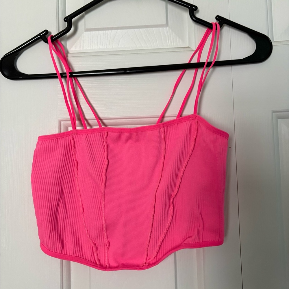 Urban Outfitters Hot Pink Strappy Top